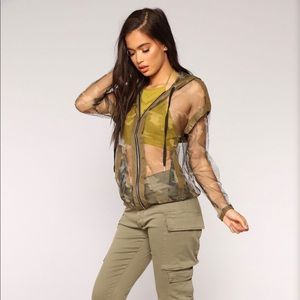 Camo jacket fashion nova